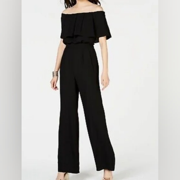 Vince camuto women's jumpsuit off the shoulder size 6 - Picture 2 of 6